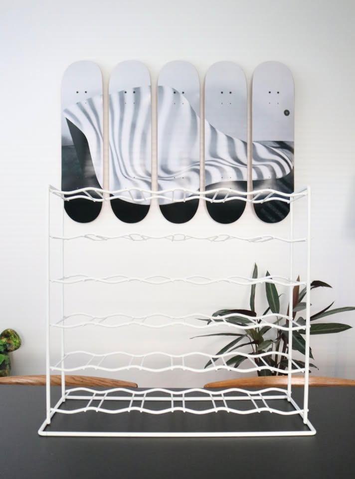 Vintage Wijnrek - Dutch Metal Wine Bottle Rack Tomado 1970, Ophalen, Zo goed als nieuw, Metaal