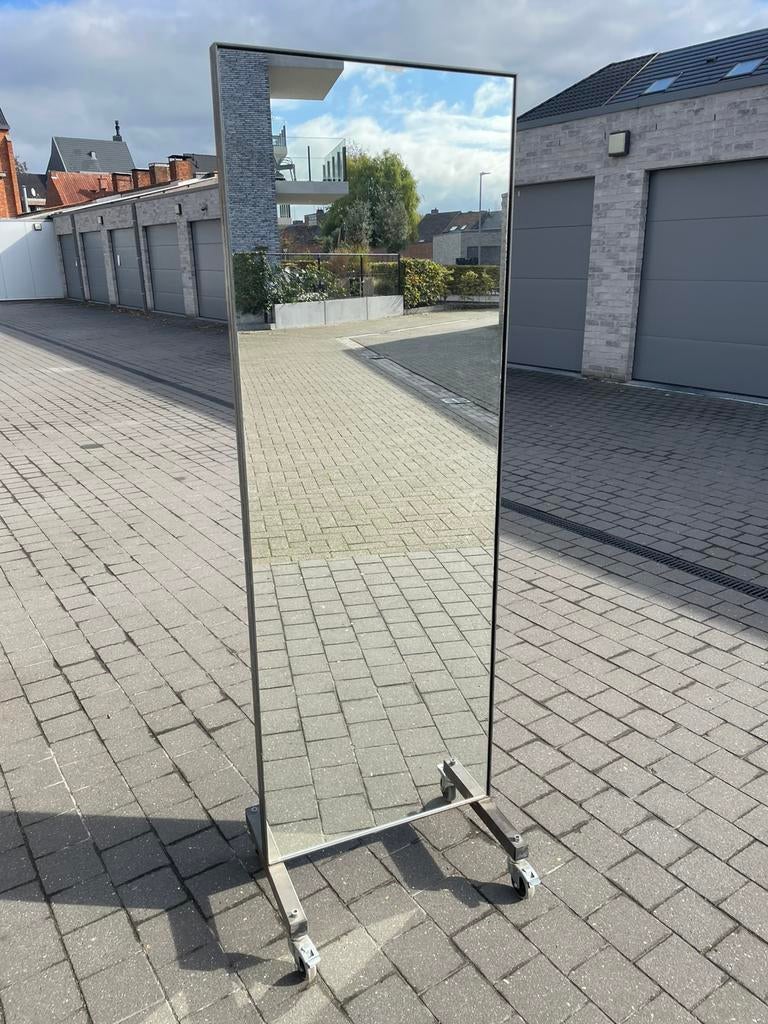 Industrial passpiegel correctiespiegel vintage dressing, Huis en Inrichting, Ophalen, Zo goed als nieuw