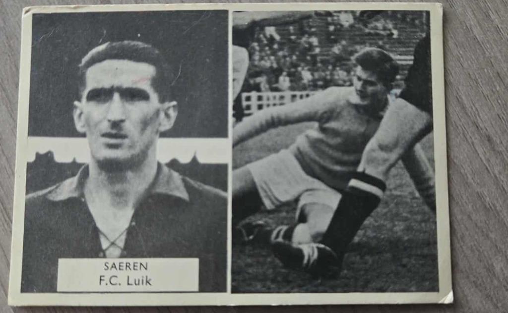 Willy Saeren prent FC Luik ex rode duivel, Enlèvement ou Envoi, Gravure, Comme neuf, 1940 à 1960
