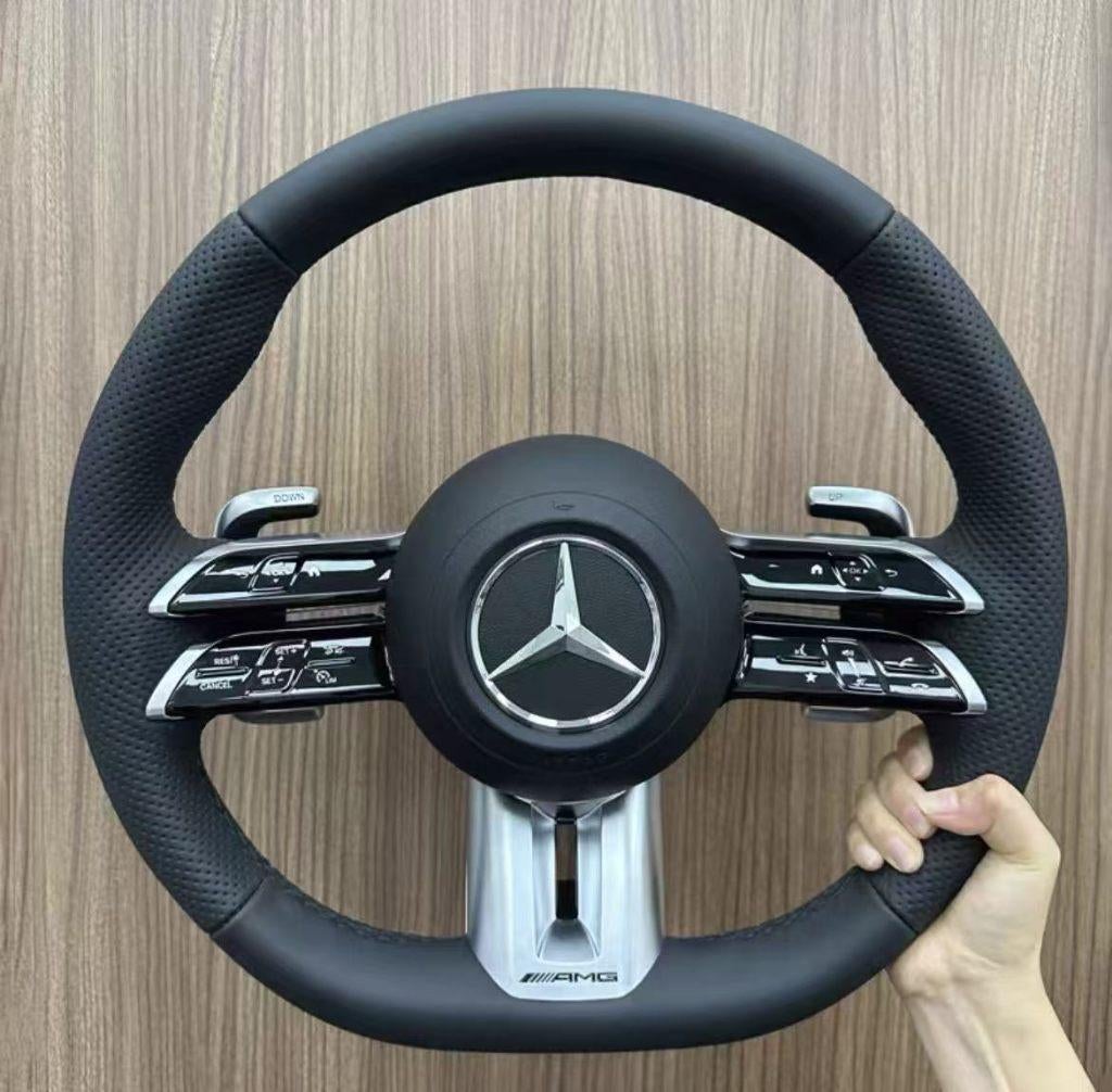 Volant Mercedes Dragonfly entièrement amélioré en cuir AMG, Enlèvement ou Envoi, Neuf, Mercedes-Benz