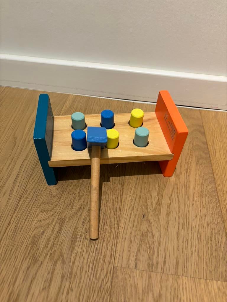 Hema Banc à marteaux en bois, Enfants & Bébés, Jouets | Jouets en bois, Utilisé, Autres types, Enlèvement ou Envoi