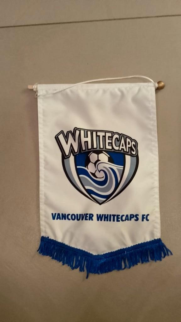 vaandel FC Vancoucer Whitecaps, Verzamelen, Ophalen of Verzenden, Gebruikt