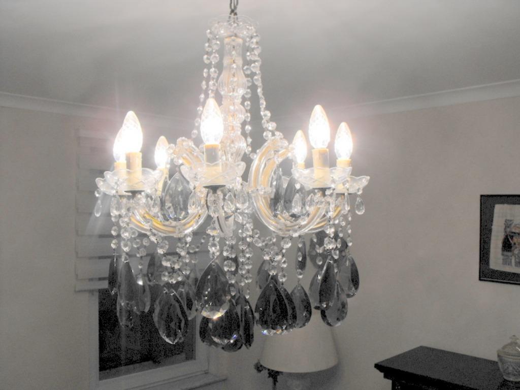 Lustre cristal Murano, Ophalen, Zo goed als nieuw, Glas