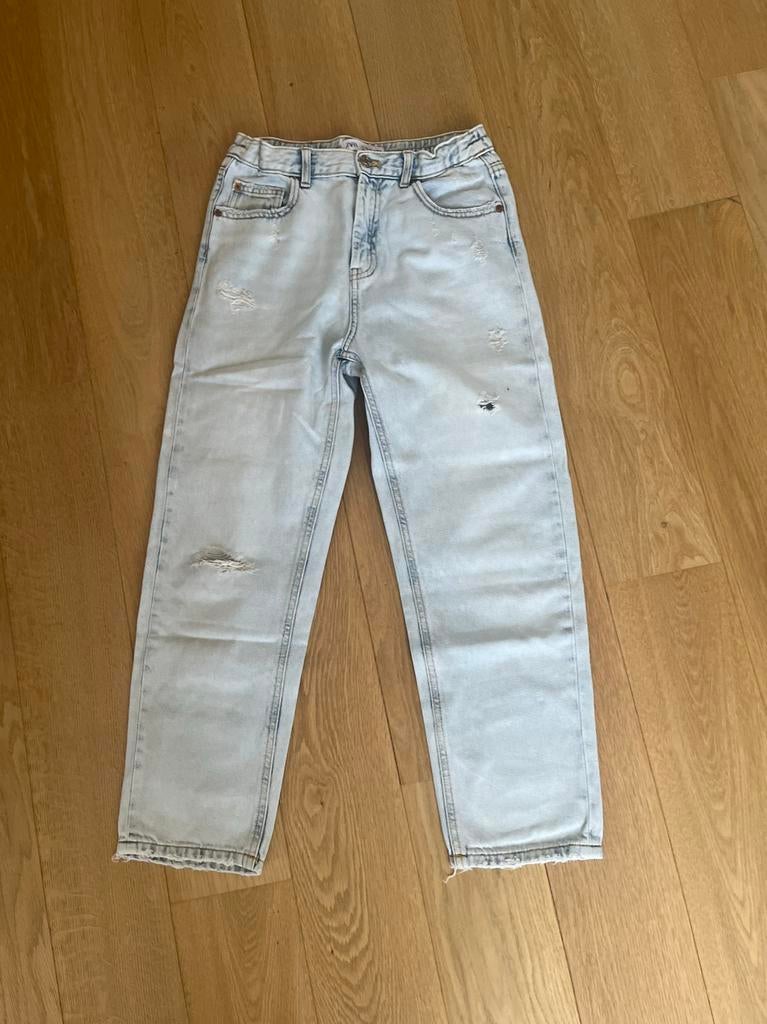 Jeansbroek voor meisjes maat 164, Pantalon, Comme neuf, Fille, Zara