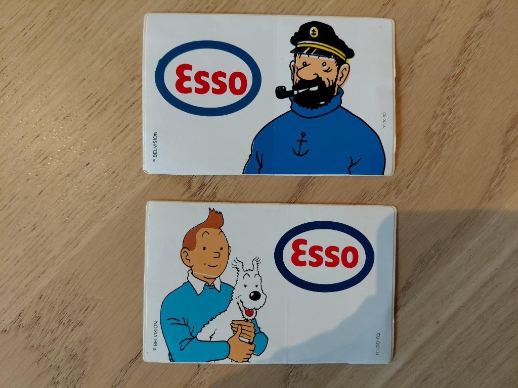 zelfklever Kuifje Tintin - Hergé Esso, Verzamelen, Ophalen of Verzenden, Kuifje, Zo goed als nieuw
