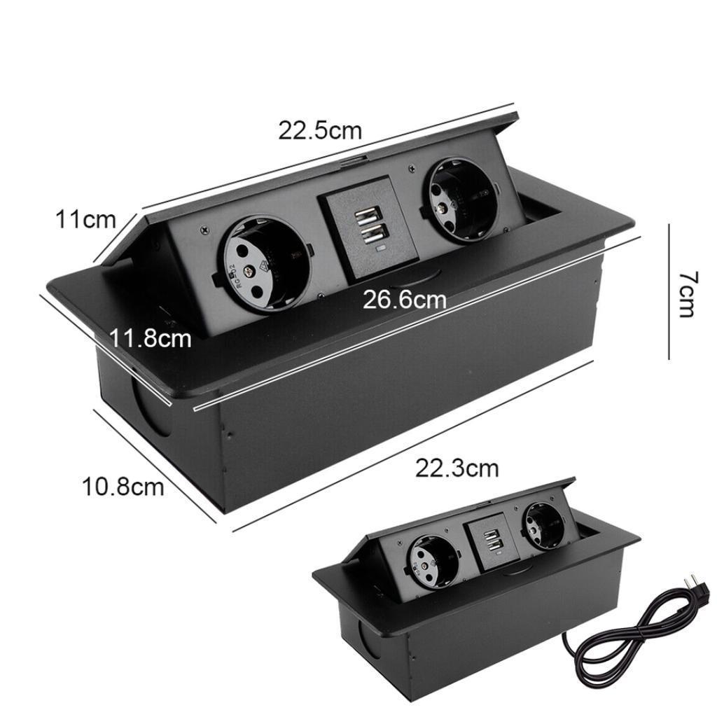 Inbouwstopcontact inbouw stopcontact keuken blad usb NIEUW, Enlèvement, Neuf