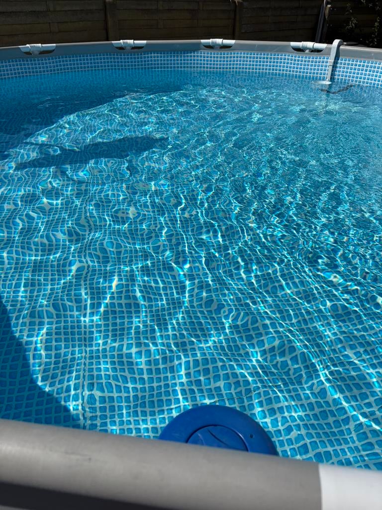 Intex Prism Frame Premium Pool Set compleet!, Tuin en Terras, Rond, 300 cm of meer, Zo goed als nieuw, Ophalen