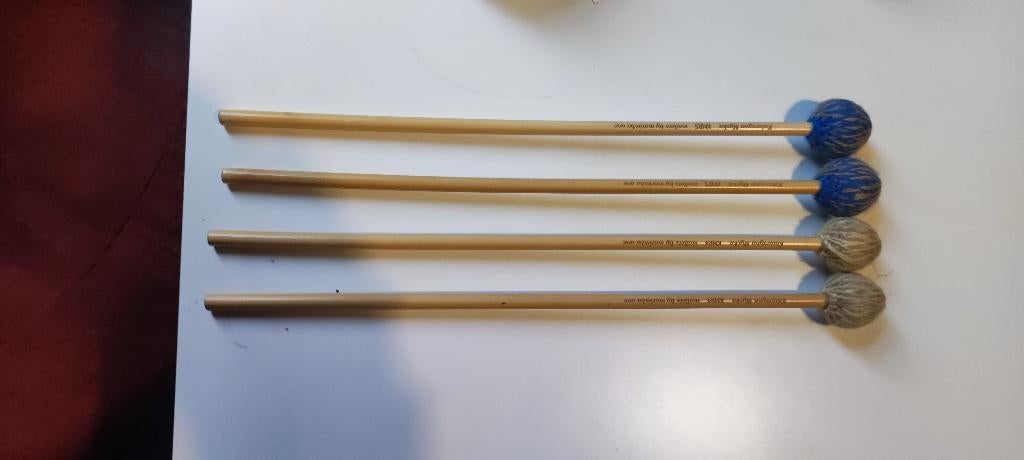 6 PAAR MARIMBA MALLETS, Muziek en Instrumenten, Percussie, Ophalen, Zo goed als nieuw, Melodische percussie