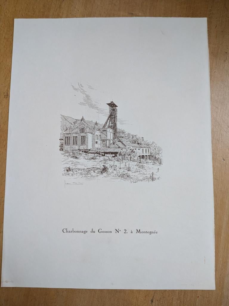 Lithographie Jean Muller Gosson/chevremont, Enlèvement ou Envoi