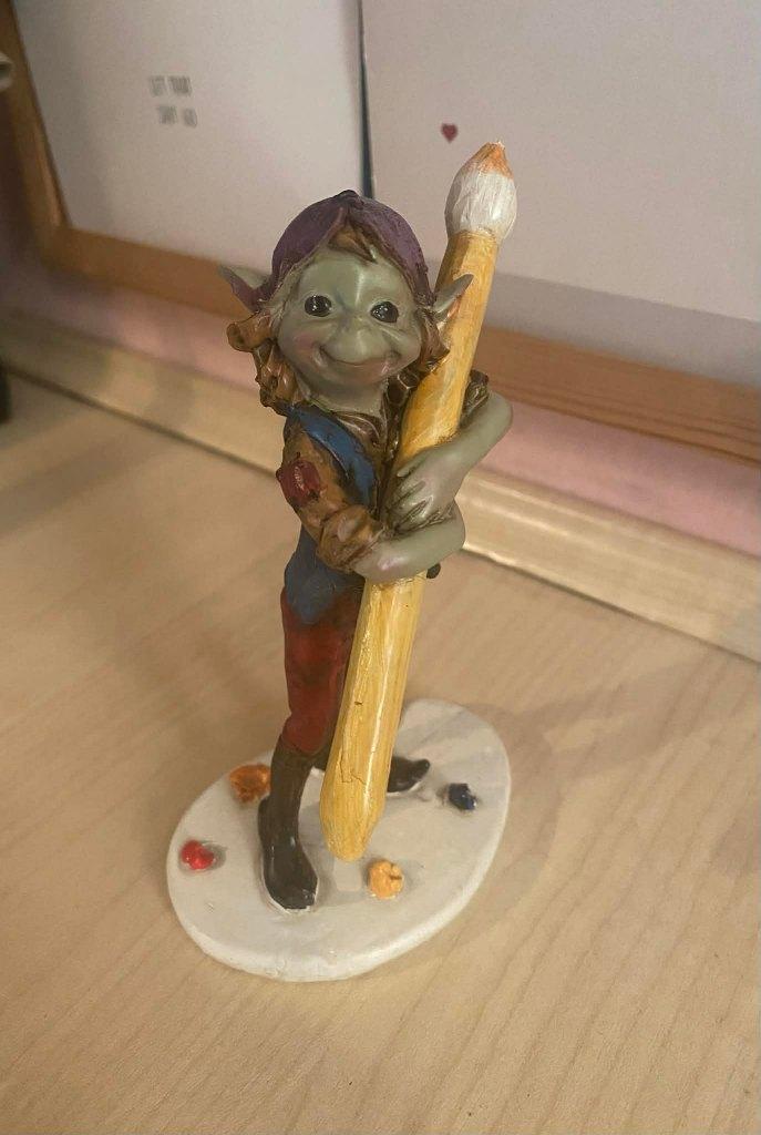 Figurine / statuette troll / gnome " Pixies ", Ophalen of Verzenden, Gebruikt, Fantasy