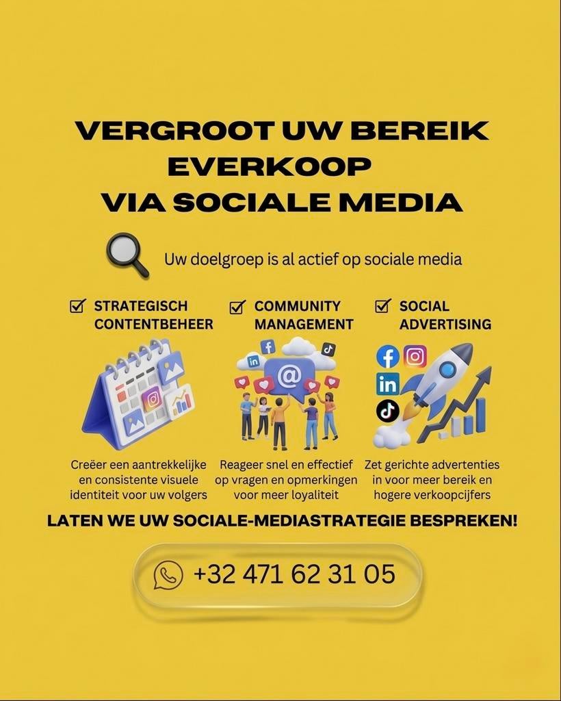 Vergroot je bereik en verkoop via sociale media!, Articles professionnels, Stock & Retail | Franchise, Revente & Distribution