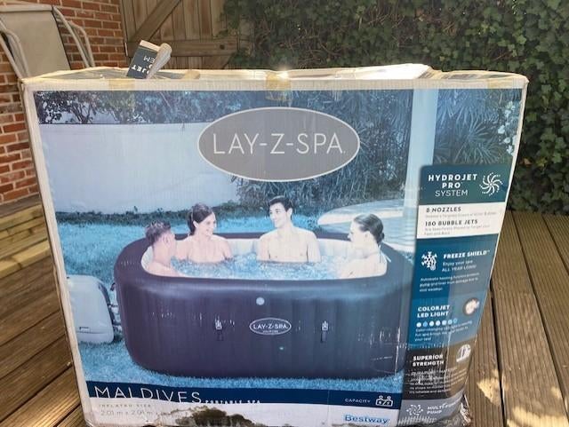 LAY-Z-Spa Maldives, Jardin & Terrasse, Bains à remous et Spas, Enlèvement, Utilisé, Pompe, Gonflable