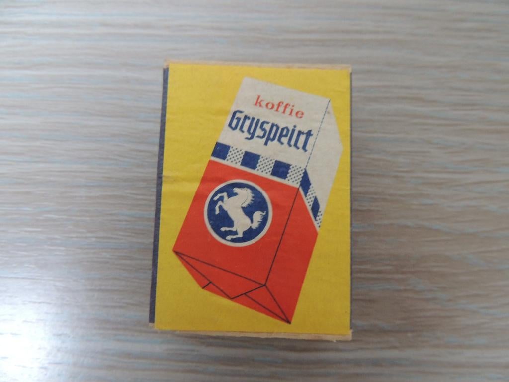 Houten Lucifer doosje Geraardsbergen Gryspeirt, Verzamelen, Ophalen, Gebruikt