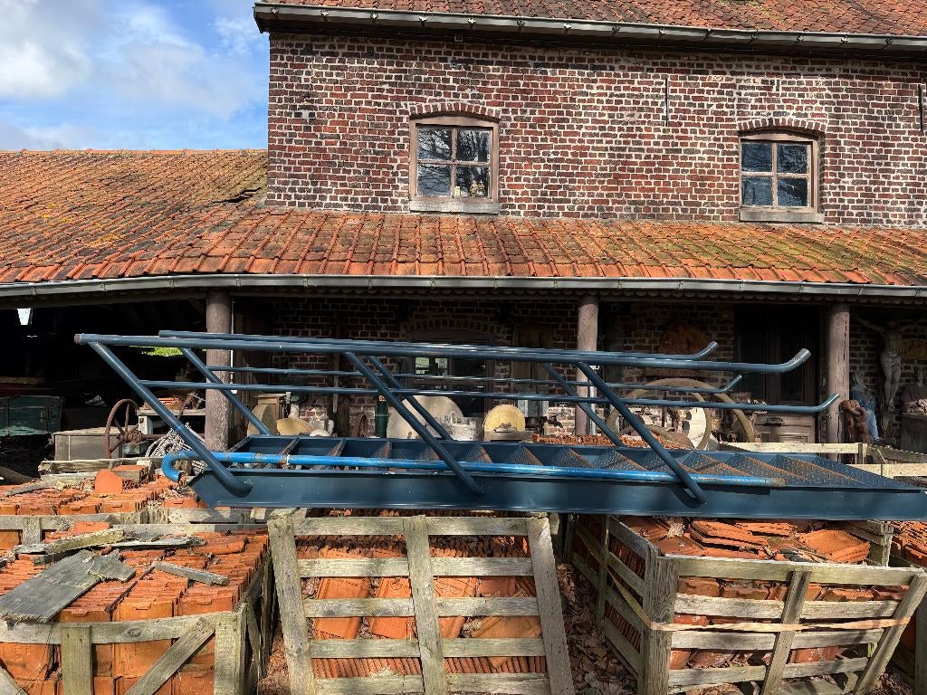 metalen trap, Ophalen, Gebruikt, Trap, 2 tot 4 meter