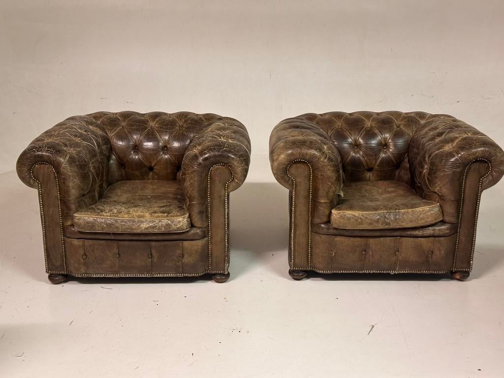 Club de Chesterfield, Maison & Meubles, Fauteuils, Comme neuf, Enlèvement