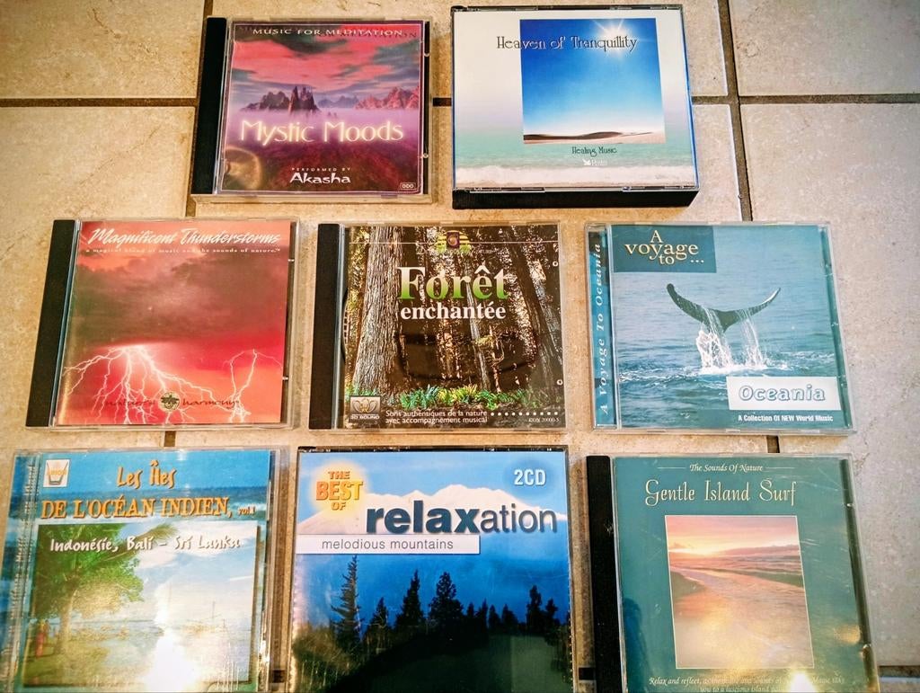 Lot Relaxatie Muziek aan kleine prijs. Kan verzonden worden., Cd's en Dvd's, Cd's | Meditatie en Spiritualiteit, Ophalen of Verzenden