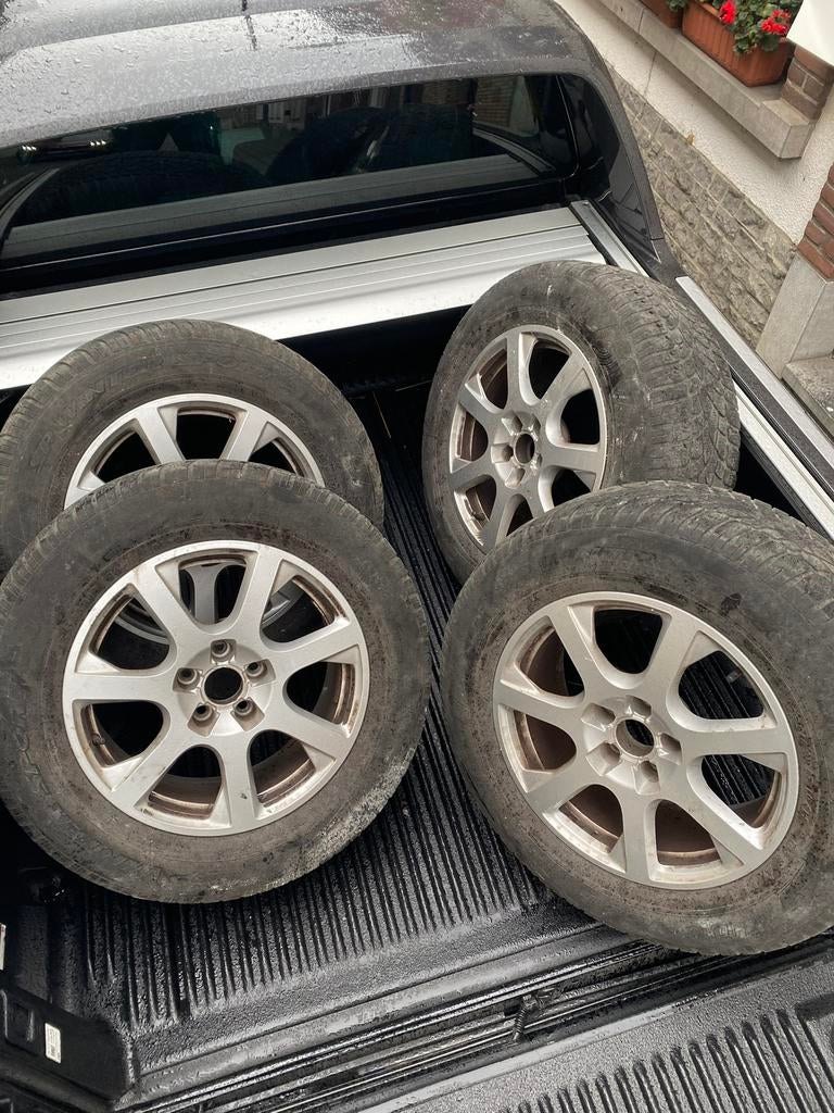 4 roues (jantes alu + pneus), Autos : Pièces & Accessoires, Pneus et Jantes, Pneus hiver, 17 pouces, Enlèvement