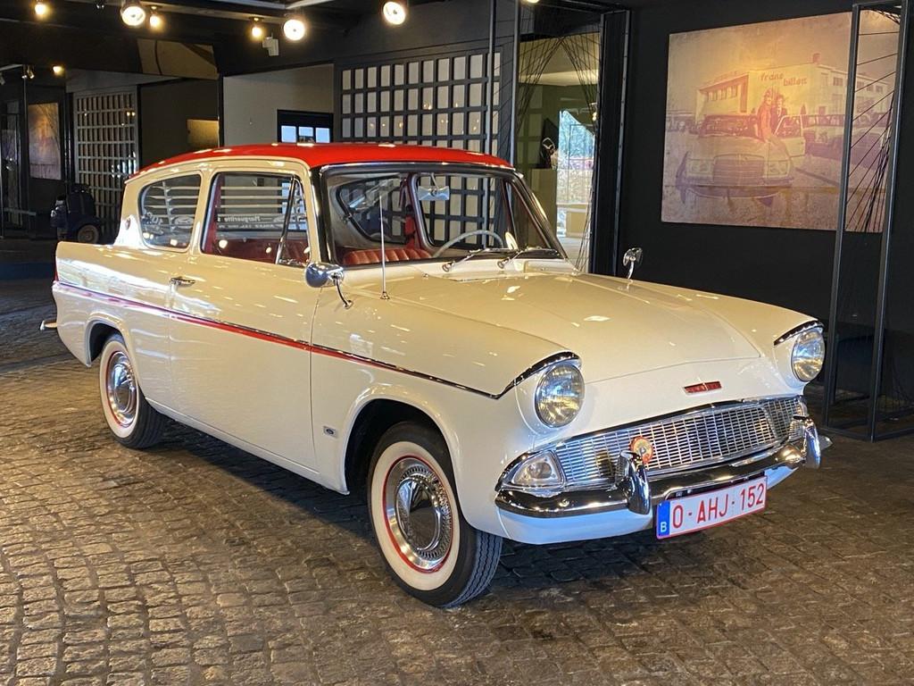 Ford Capri Anglia Sportsman xDeluxe 1.0 (bj 1962), Wit, Bedrijf, Handgeschakeld, 1000 cc