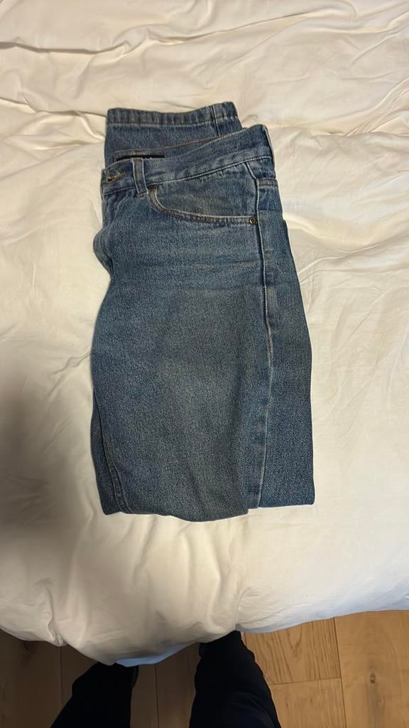 Donker blauw NNSNS jeansbroek, Kleding | Heren, Spijkerbroeken en Jeans, Ophalen of Verzenden, Gedragen, Blauw