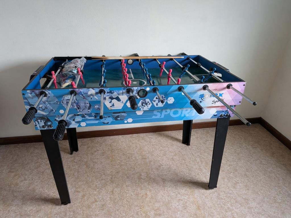 Tafelvoetbal - speeltafel, Ophalen