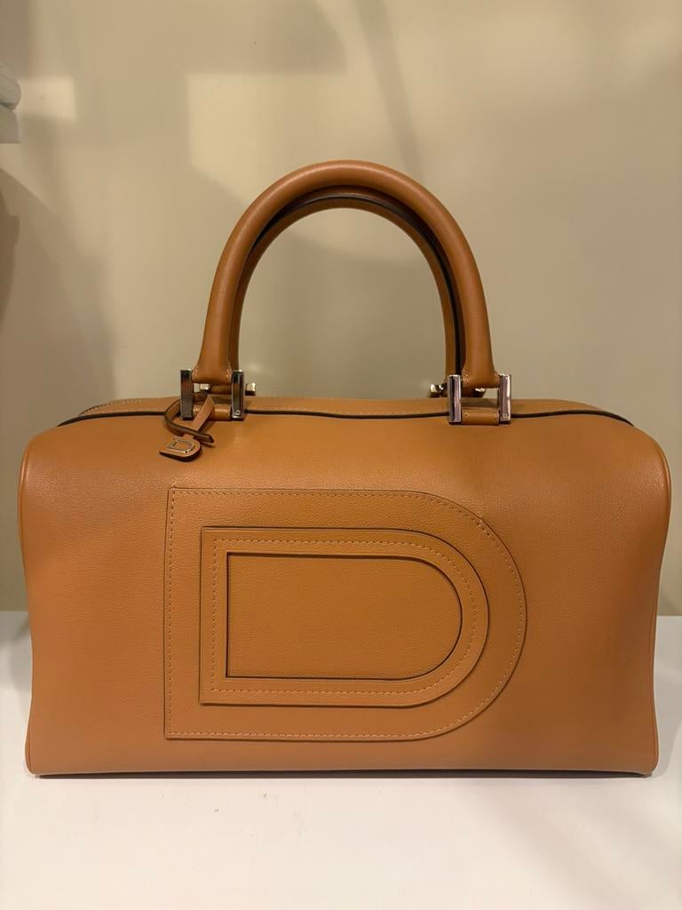 DELVAUX LOUISE BOSTON Allure - nieuwstaat en full set!, Handtassen en Accessoires, Ophalen, Bruin, Handtas