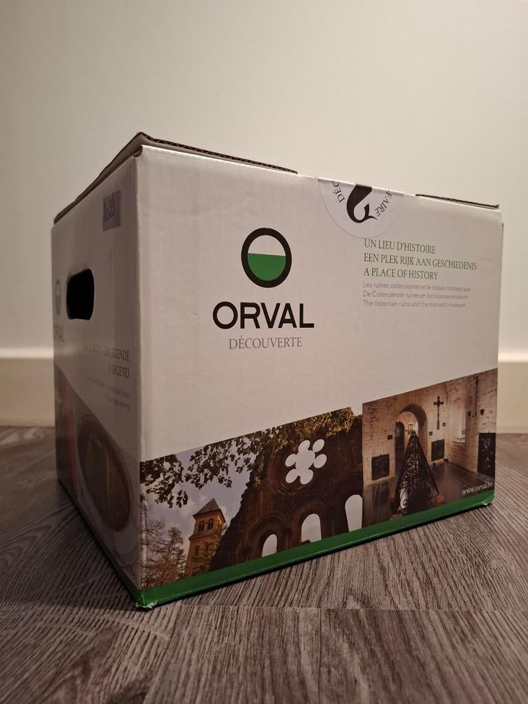 Orval Trappist bier 2023, cadeaubox met Orval glas, Verzamelen, Ophalen, Nieuw, Flesje(s), Overige merken