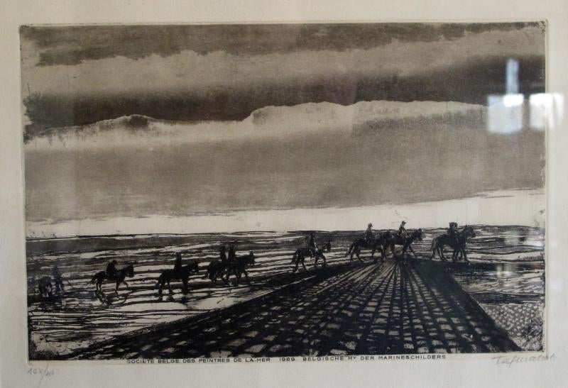 Portefeuille Taf : Chevaux à la plage, Antiquités & Art, Enlèvement