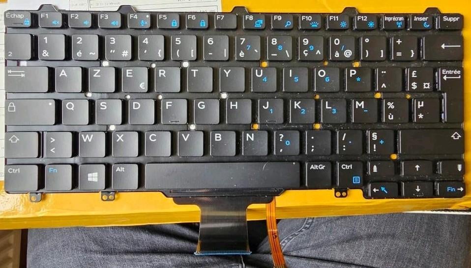 French keyboard Dell latitude E7270, E5270, ..., Computers en Software, Toetsenborden, Ophalen of Verzenden