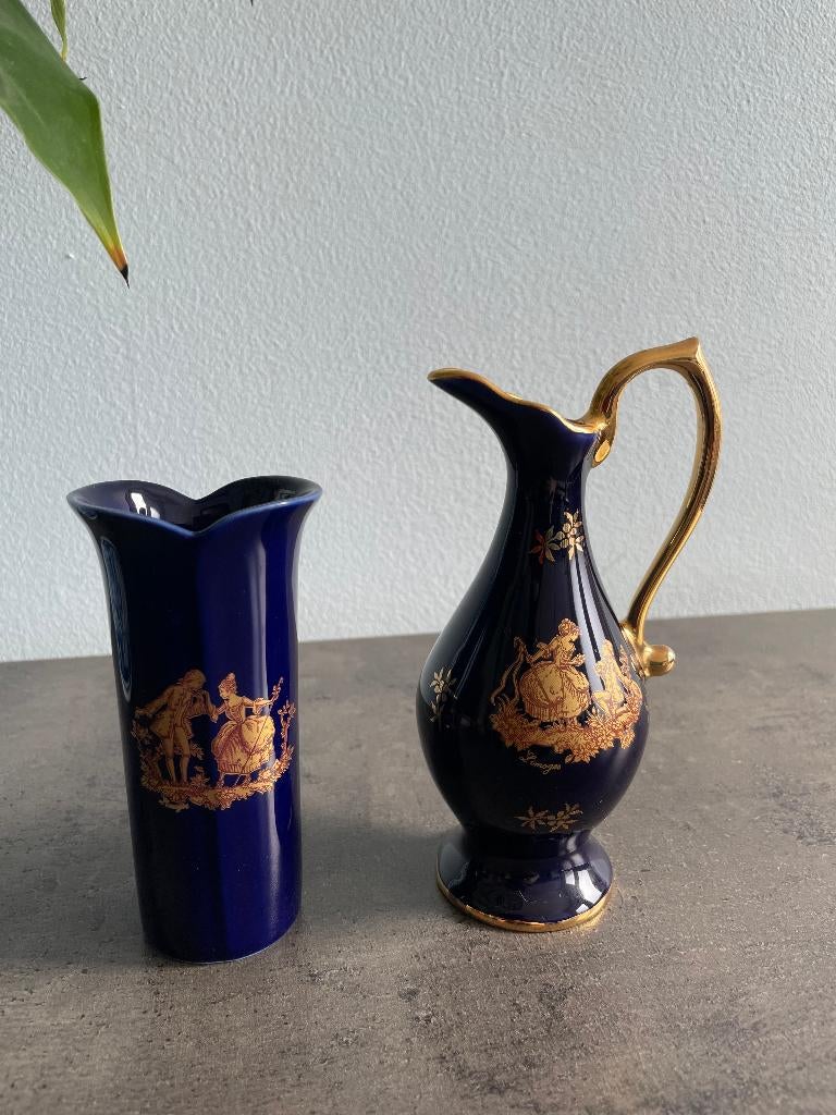 Cruche et vase vintage de Limoges, Antiquités & Art, Enlèvement