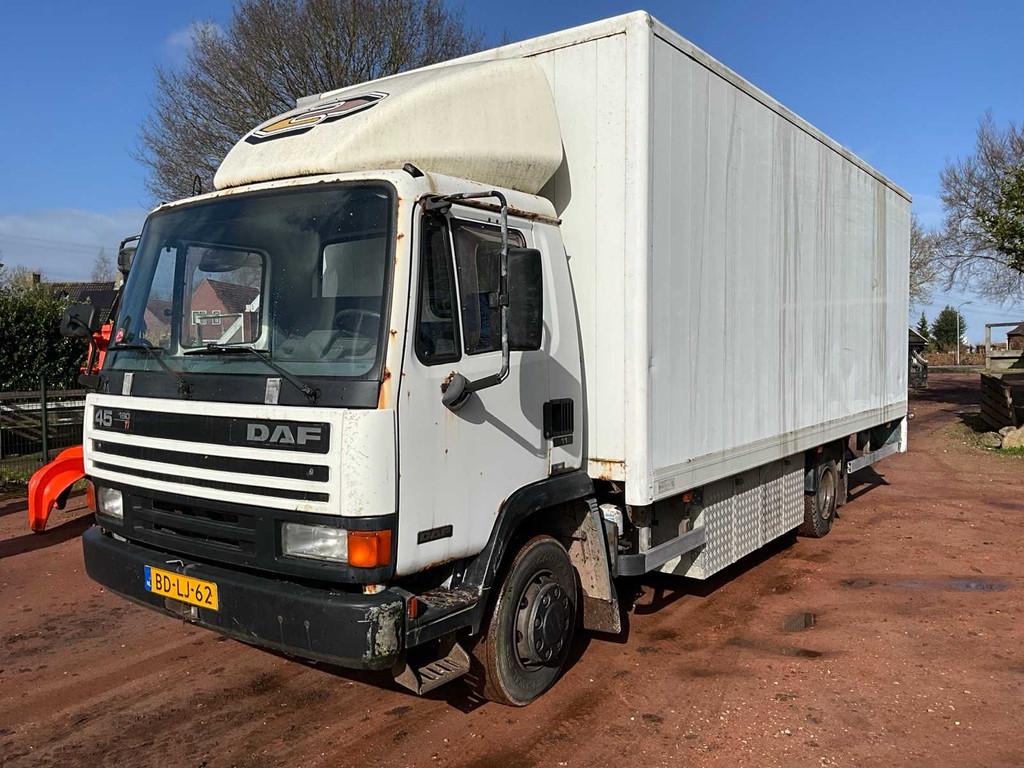 1996 Daf 45 180 Ti Vrachtwagen met opbouw, Auto's, Vrachtwagens, Euro 2, Overige brandstoffen, Bedrijf, DAF