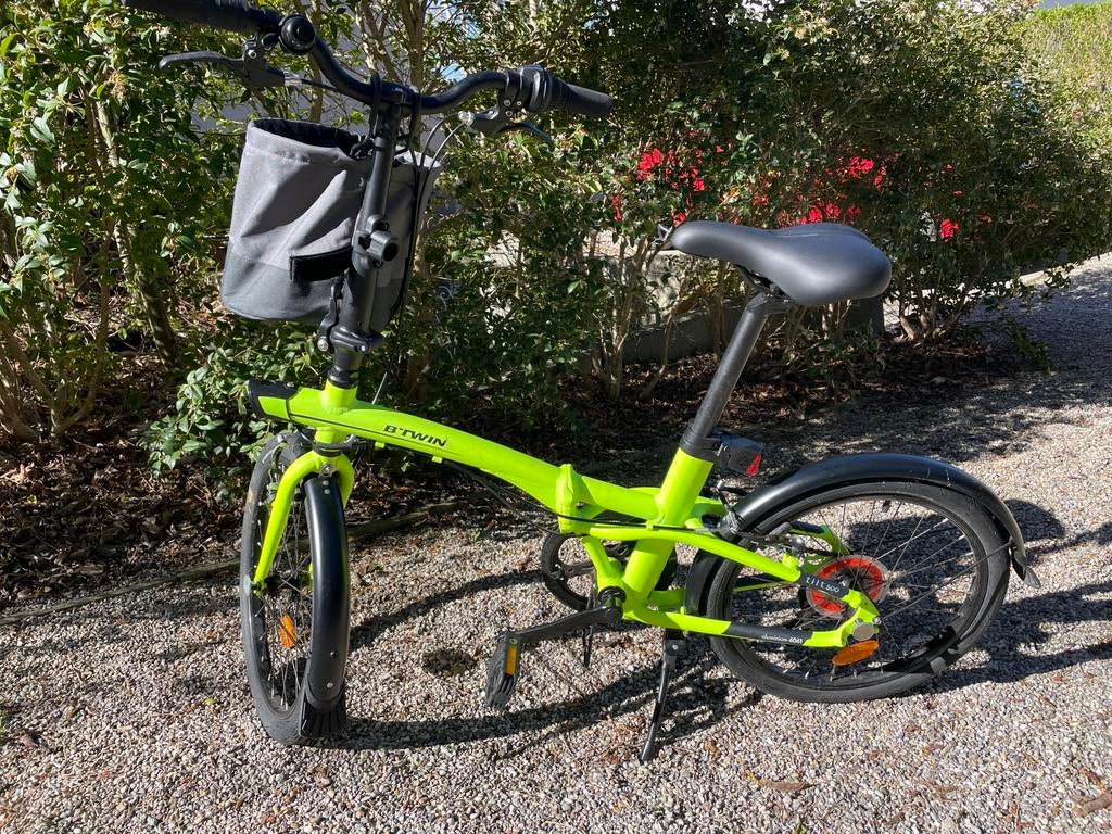 Btwin plooifiets tilt 500, Fietsen en Brommers, Gebruikt, Heren, Versnellingen, Deels opvouwbaar