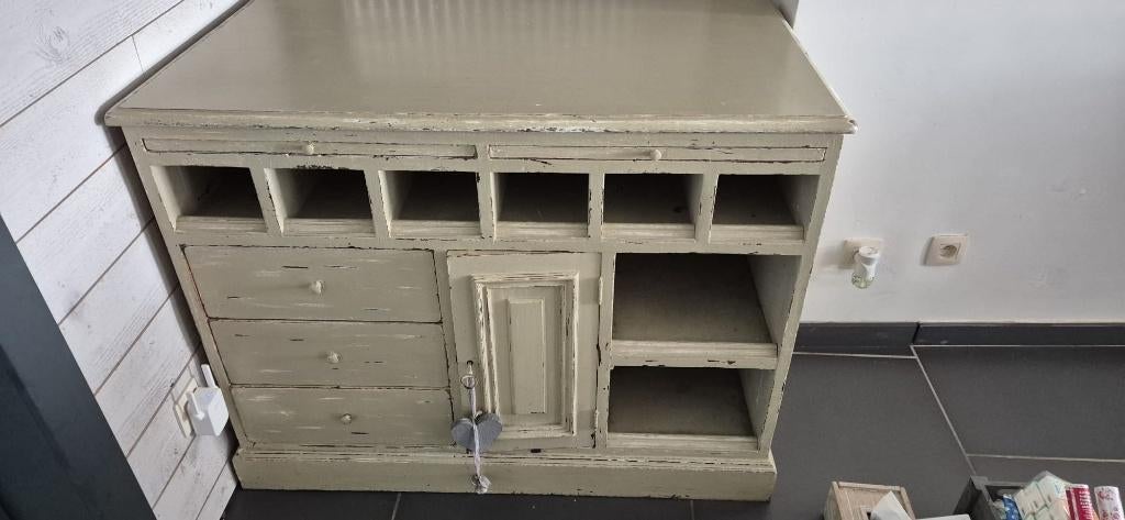 Ensemble meuble rustique beige, Enlèvement, Utilisé