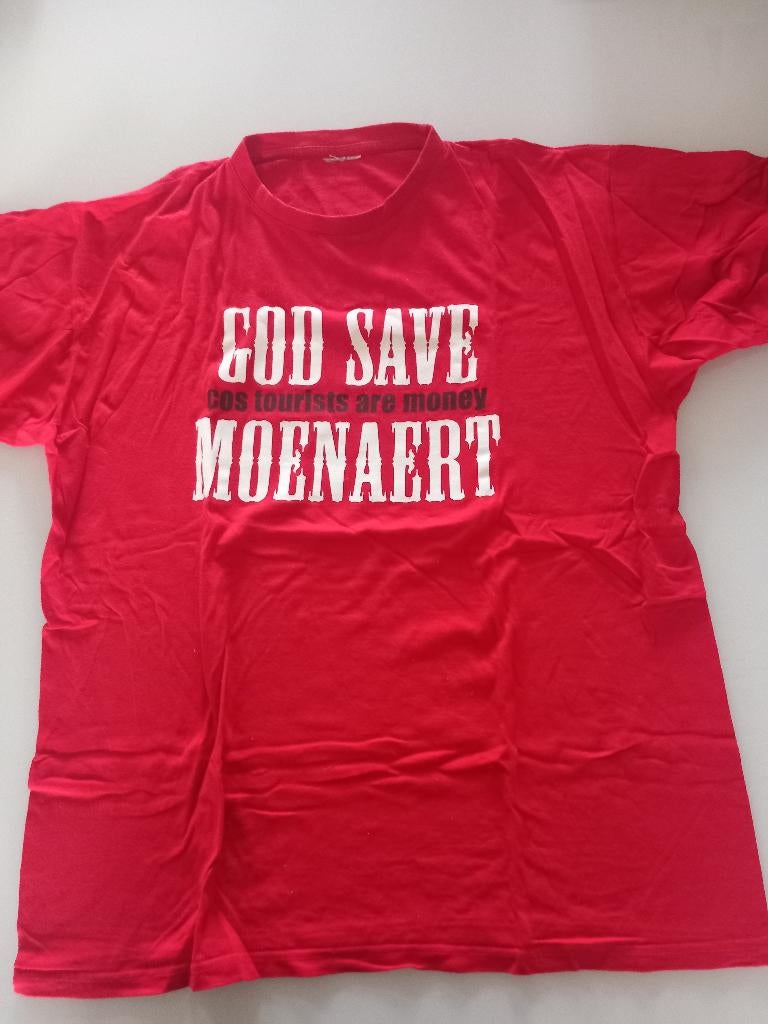 T-shirt Red Zebra Punk Rock New Wave Brugge, Ophalen of Verzenden, Zo goed als nieuw, Maat 56/58 (XL), Rood