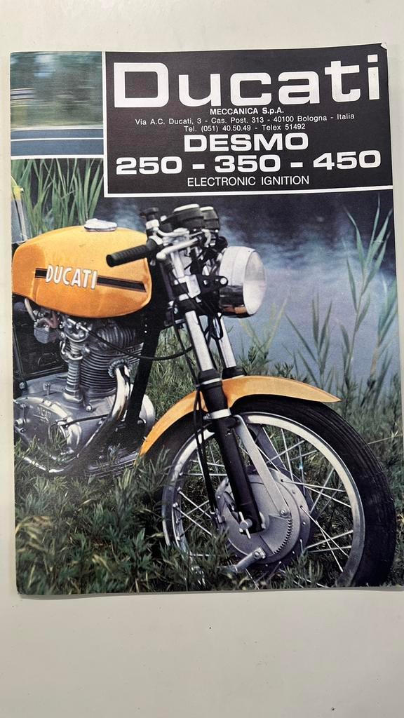 Ducati Desmo 250-350-450, Enlèvement, Comme neuf