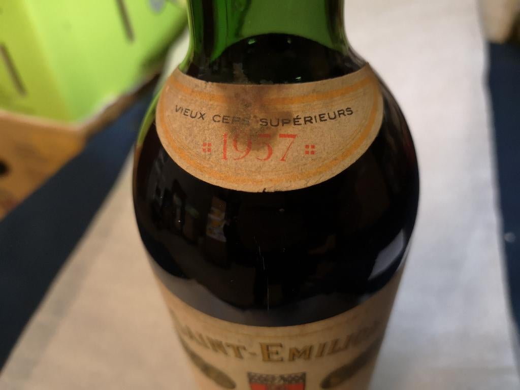 Château Trimoulet 1957 ST EMILION CLASSE GRAND CRU classé, Enlèvement ou Envoi, Pleine, Comme neuf, Vin rouge