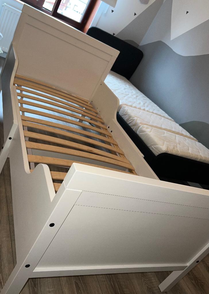 Meegroeibed Sundvik Ikea, Kinderen en Baby's, Kinderkamer | Bedden, Ophalen, Zo goed als nieuw, Lattenbodem