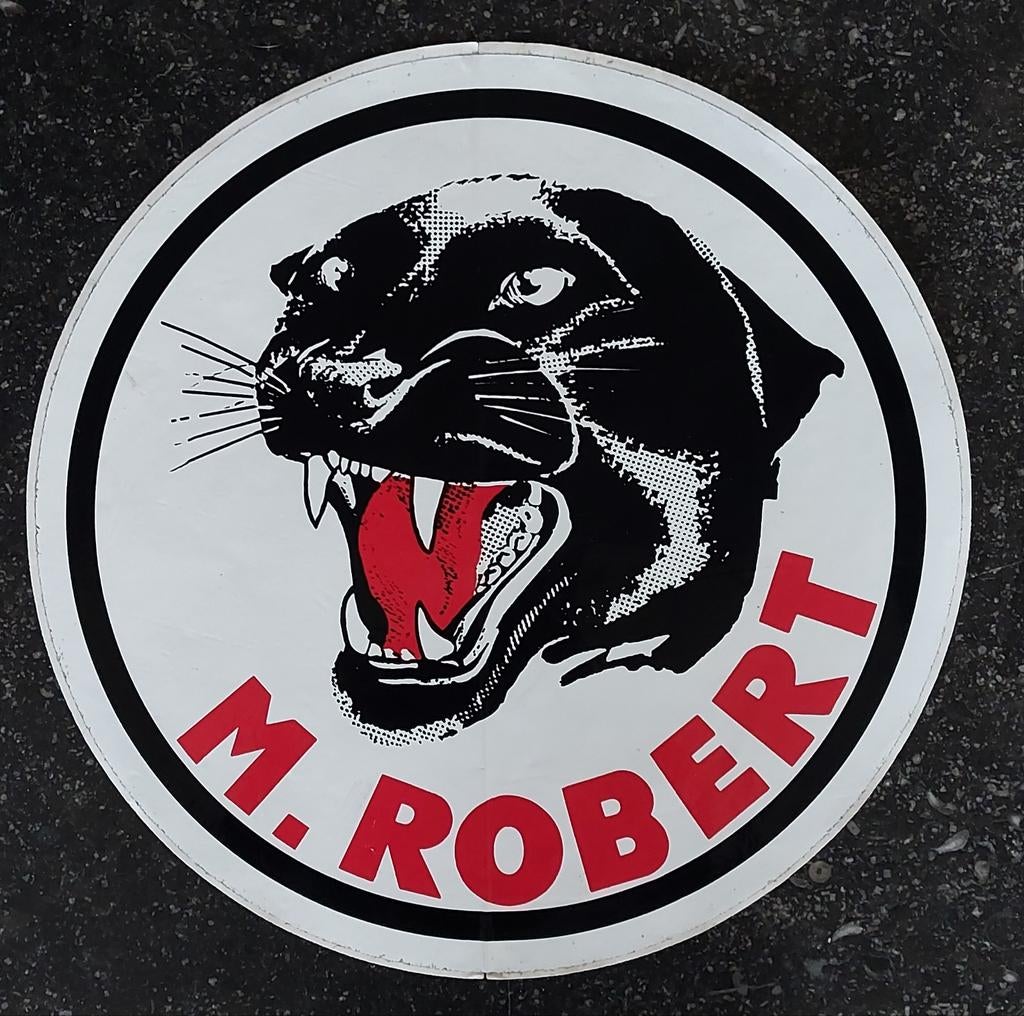 Vintage dealer sticker M.Robert 30cm!, Enlèvement ou Envoi
