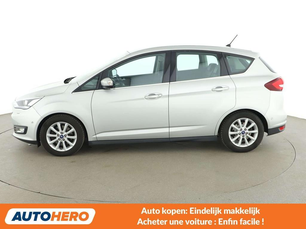 Ford C-MAX 1.5 EcoBoost Titanium (bj 2017, automaat), Auto's, 149 g/km, Leder, 5 zetels, 5 deurs