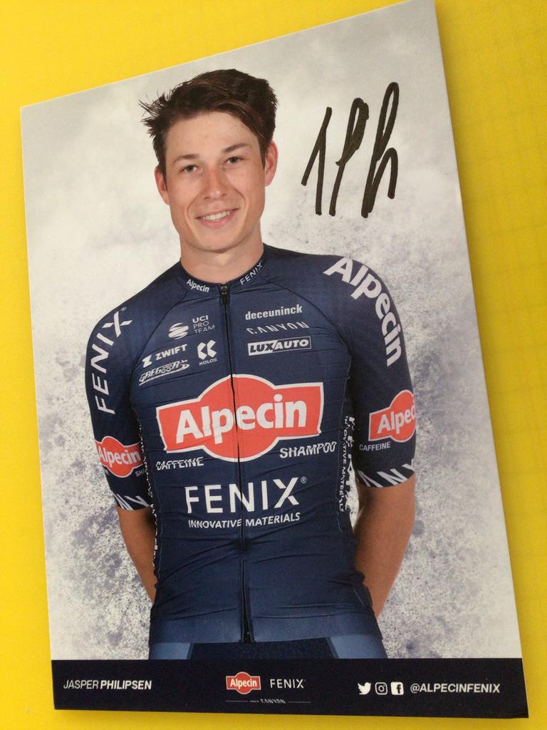Wielerkaart 2022 team alpecin jasper philipsen signe, Verzenden