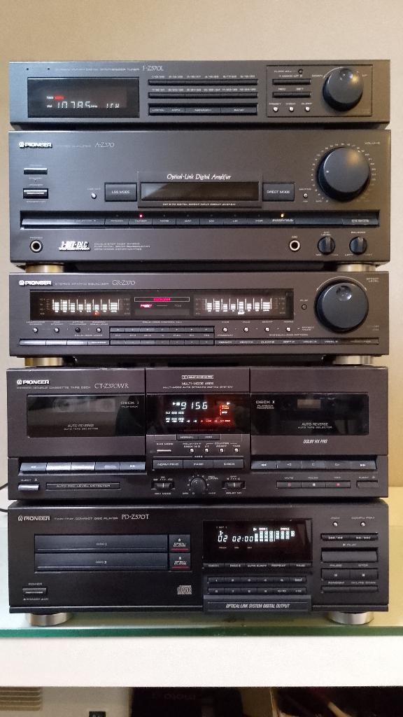 « SET MIDI HI-FI » 5 pièces Pioneer A-Z370 (1993)., TV, Hi-fi & Vidéo, Enlèvement ou Envoi, Pioneer