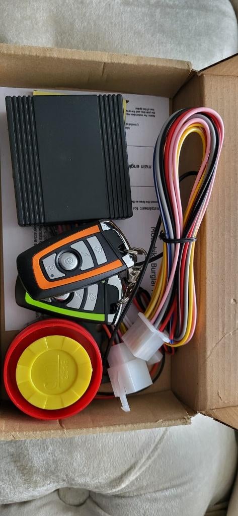 Système d'alarme pour scooter ou moto, Enlèvement