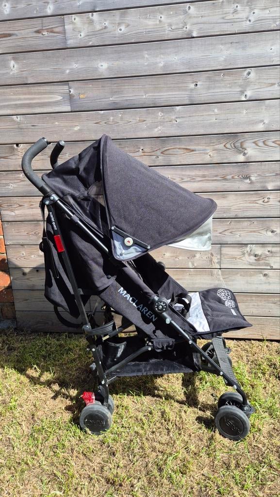 Maclaren scarlet quest plooibuggy zwart, Kinderen en Baby's, Buggy's, Ophalen, Maclaren, Verstelbare rugleuning
