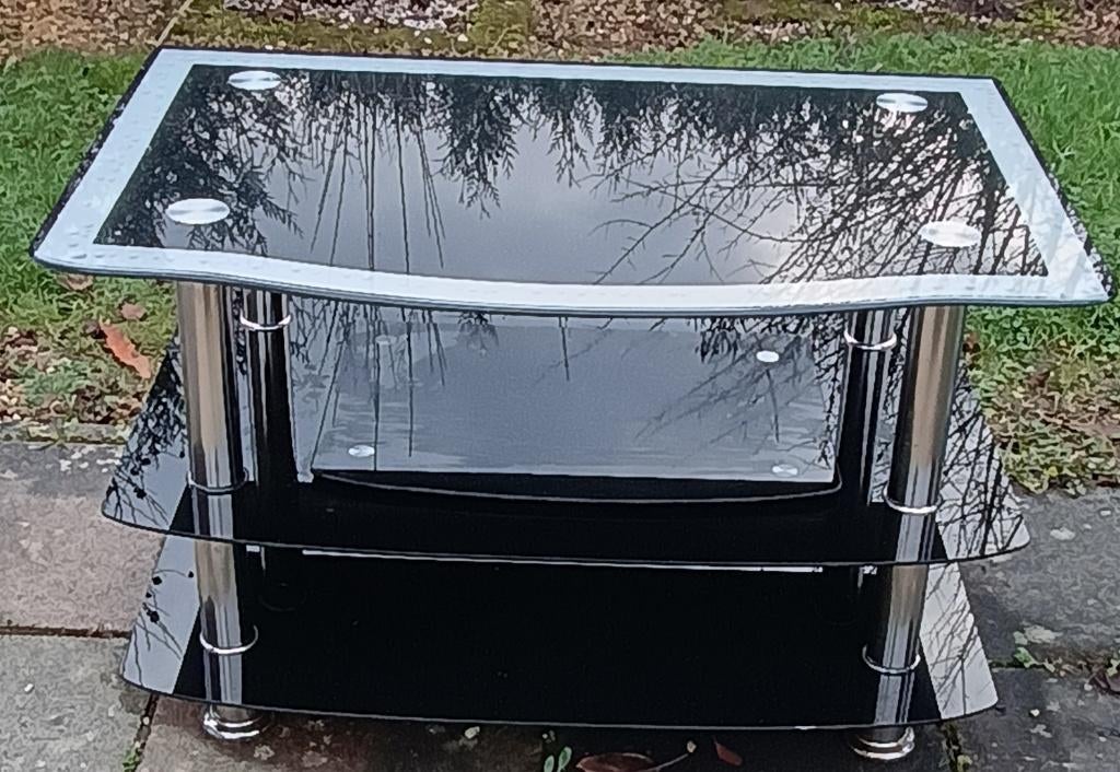 Glazen woonkamermeubilair met verschillende vakken, Ophalen, Zo goed als nieuw, Glas