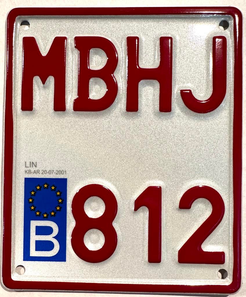 Plaque immatriculation 12x10 cm, Motos, Neuf, Enlèvement ou Envoi, ., .