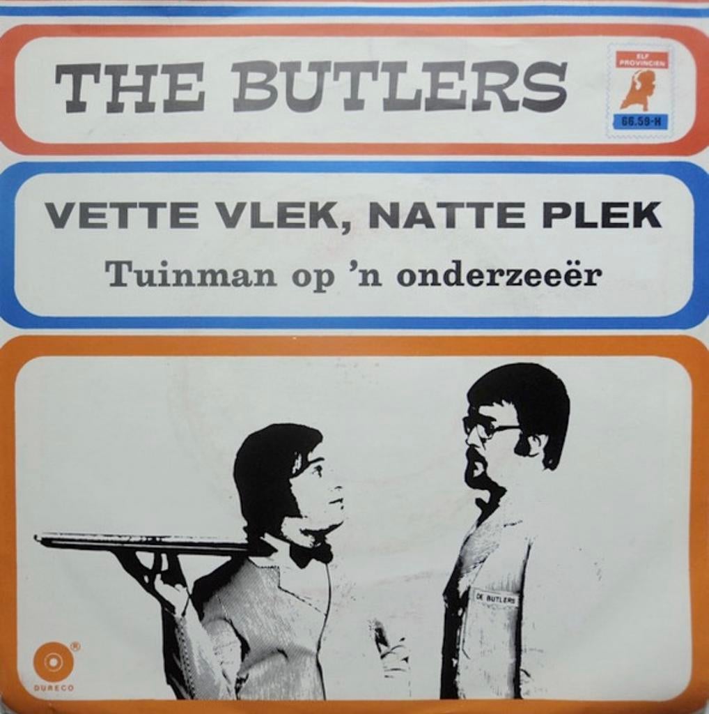 Gezocht: The Butlers – Vette vlek, natte plek / Tuinman, Enlèvement ou Envoi, Comme neuf