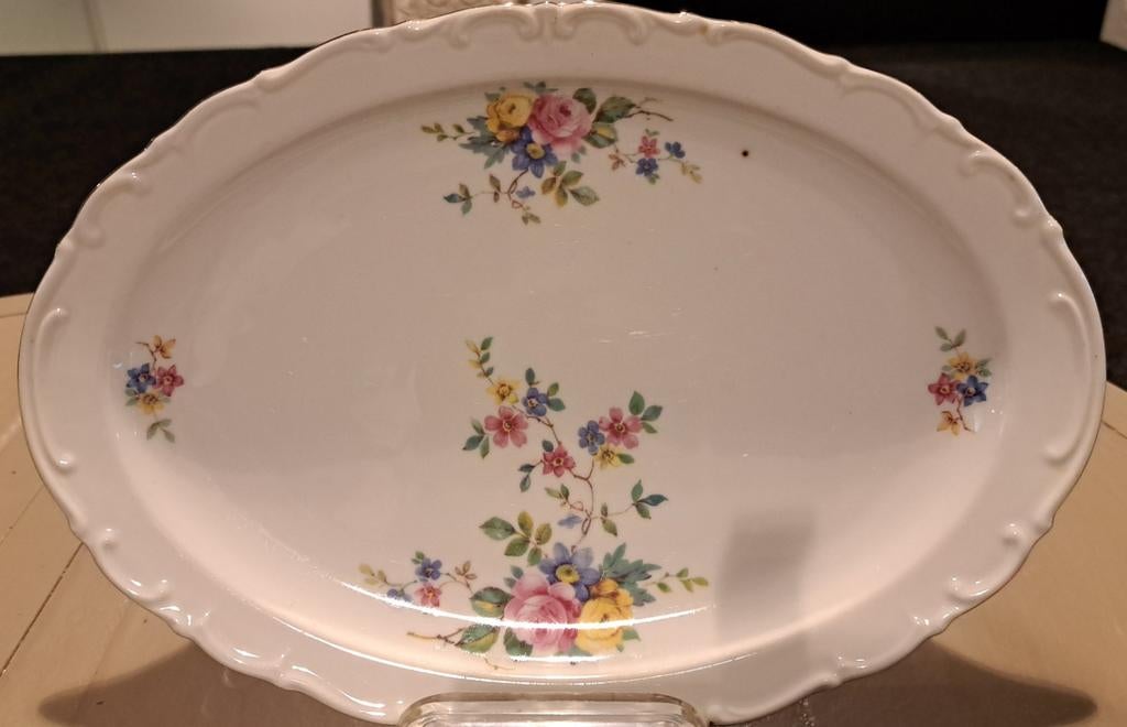 Prachtig por 3laine bord meer dan 60 jaar oud !, Antiek en Kunst, Antiek | Servies compleet, Ophalen of Verzenden