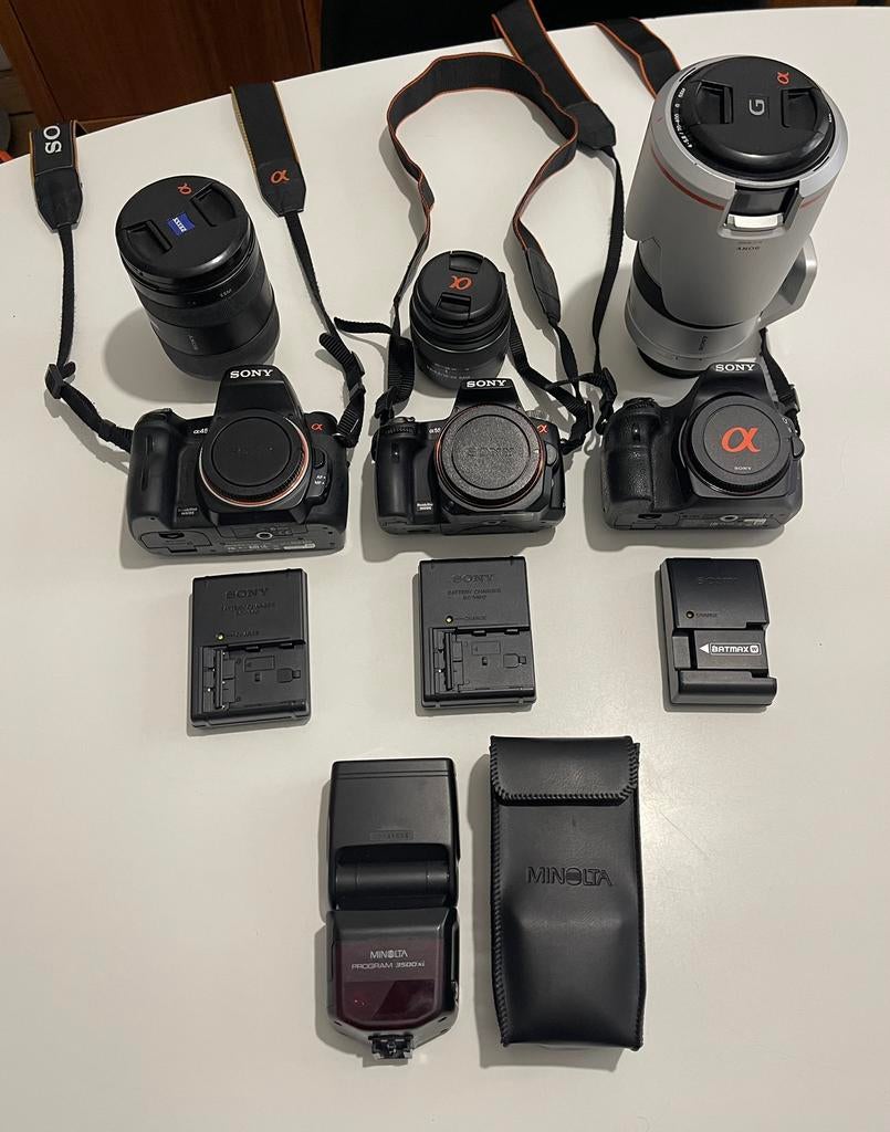 Lot Sony foto apparatuur, Ophalen of Verzenden, Zo goed als nieuw, Sony