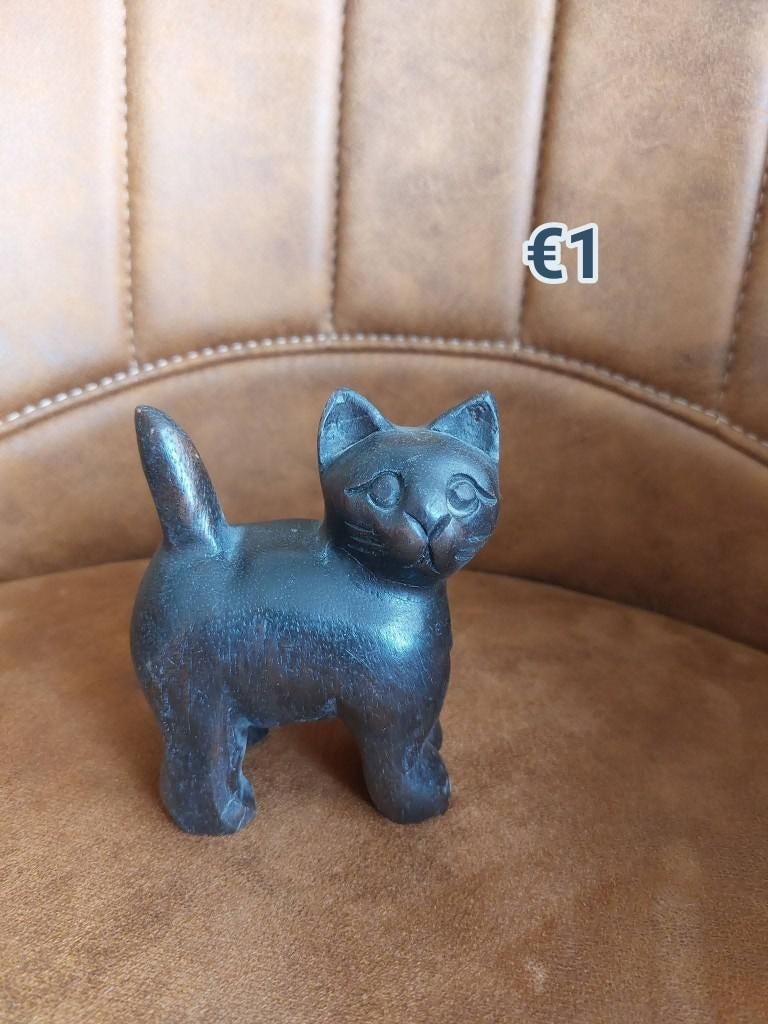 Beeldje katje, Verzamelen, Ophalen of Verzenden, Gebruikt, Dier