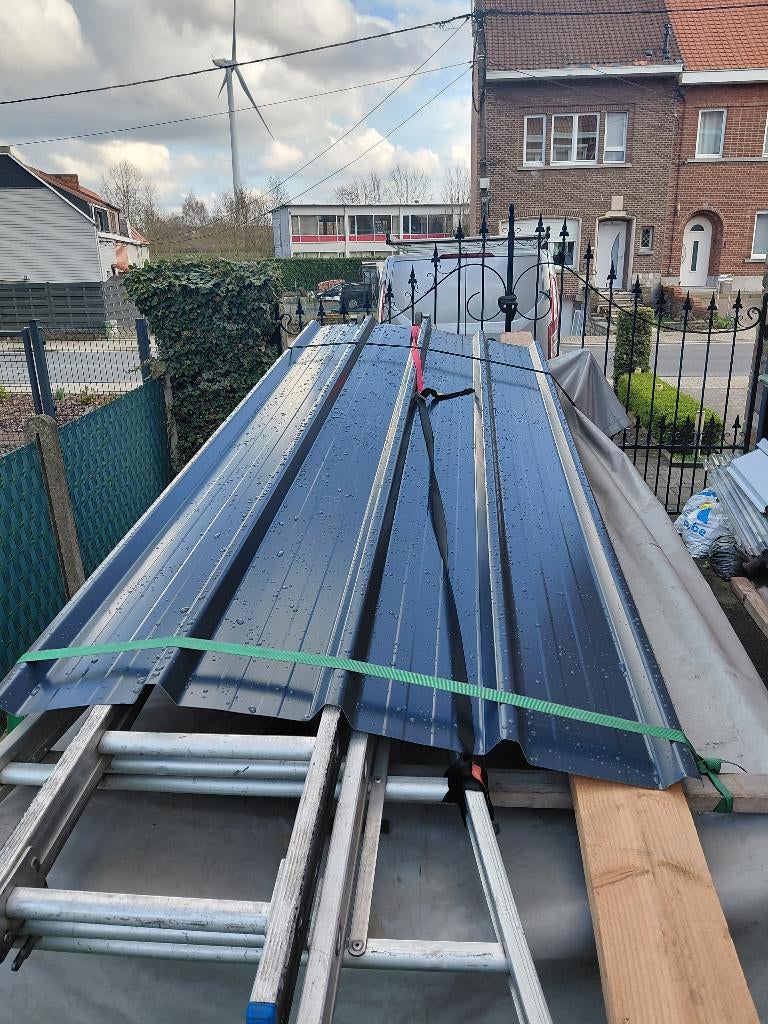 bricolage, Bricolage & Construction, Neuf, Gris, Tôle ondulée, Enlèvement