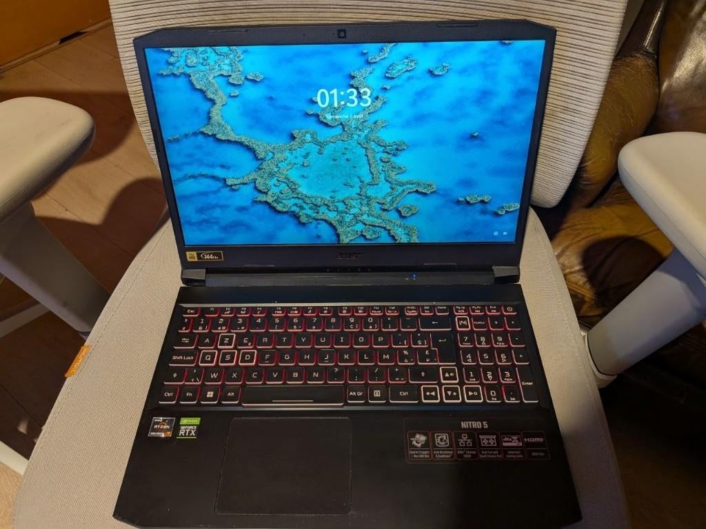 Acer Nitro 5 Ryzen 7 5800H RTX 3060/16 GB RAM/144 Hz scherm, Ophalen, Met videokaart, 2 tot 3 Ghz, 15 inch